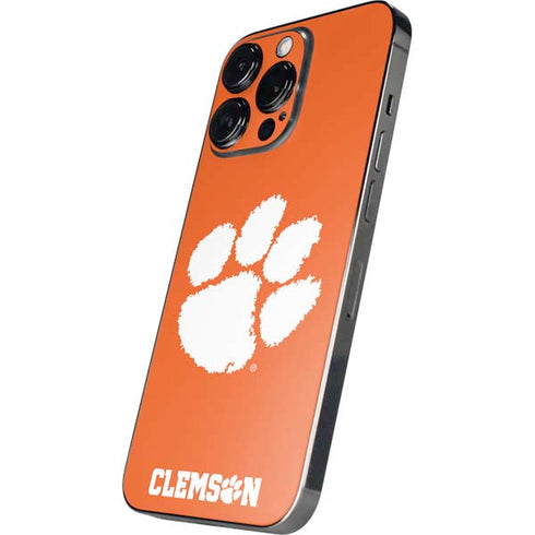 Clemson University Tiger Print iPhone 13 Pro Max Skin